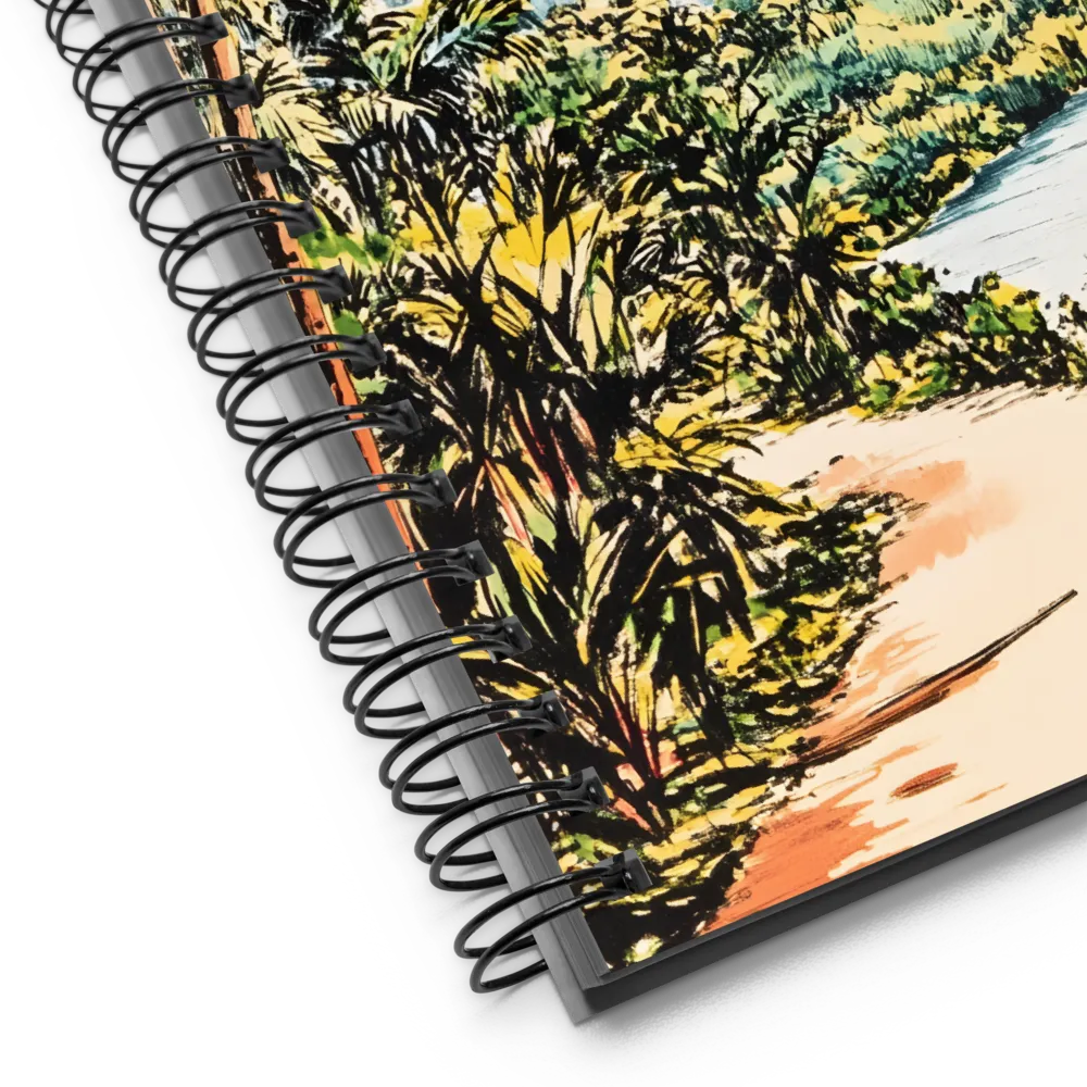 Path to Tropical Mountains 
 Spiral Notebook | 140 pages