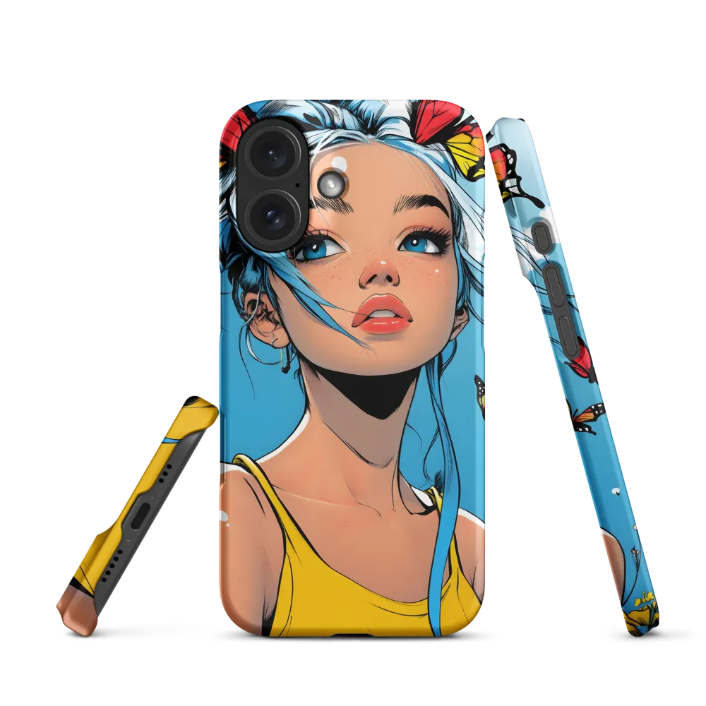 Girl with Butterflies | Phone Case