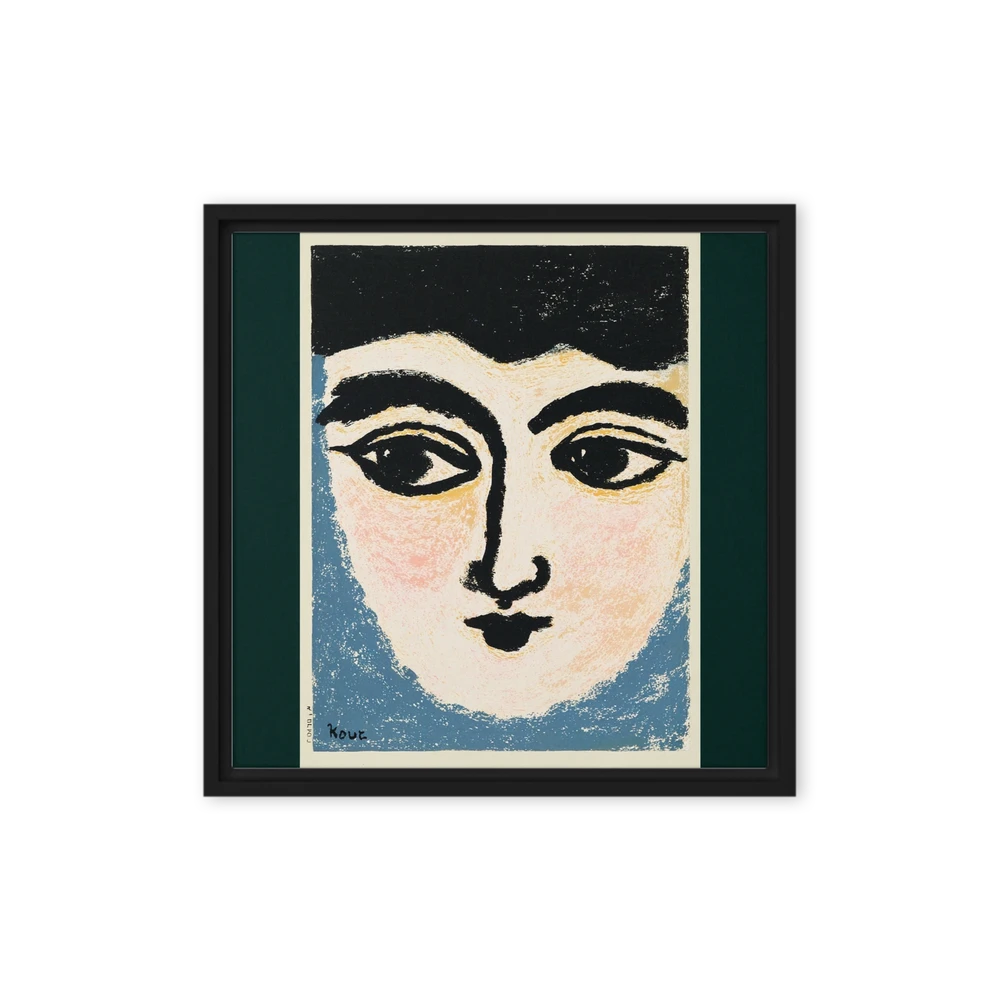 Visage in Blue | Art Print