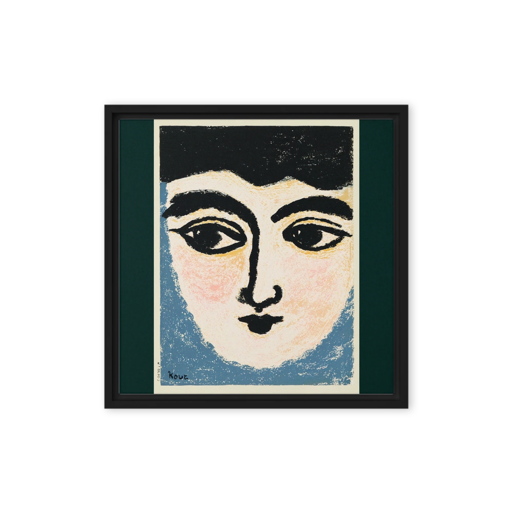 Visage in Blue | Art Print