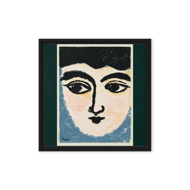 Visage in Blue | Art Print