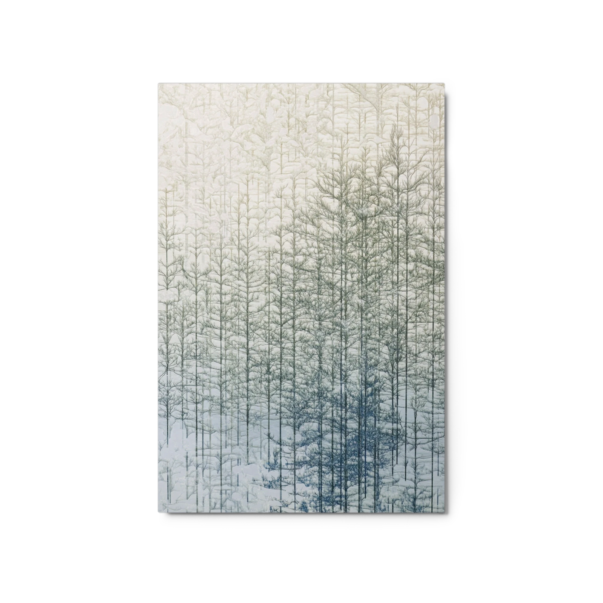 Abstract Winter Forest with Trees