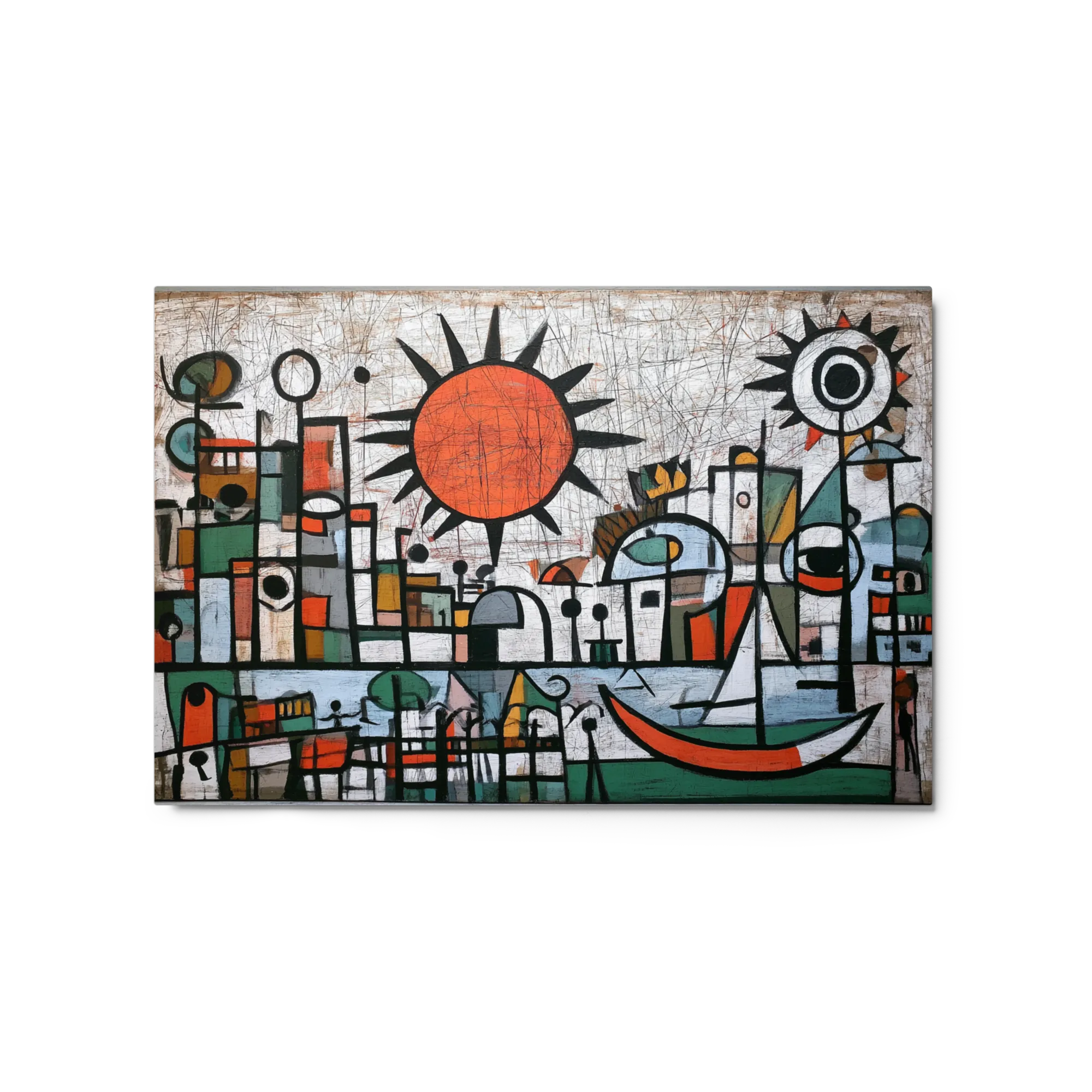 Cubist Harbor Sunset