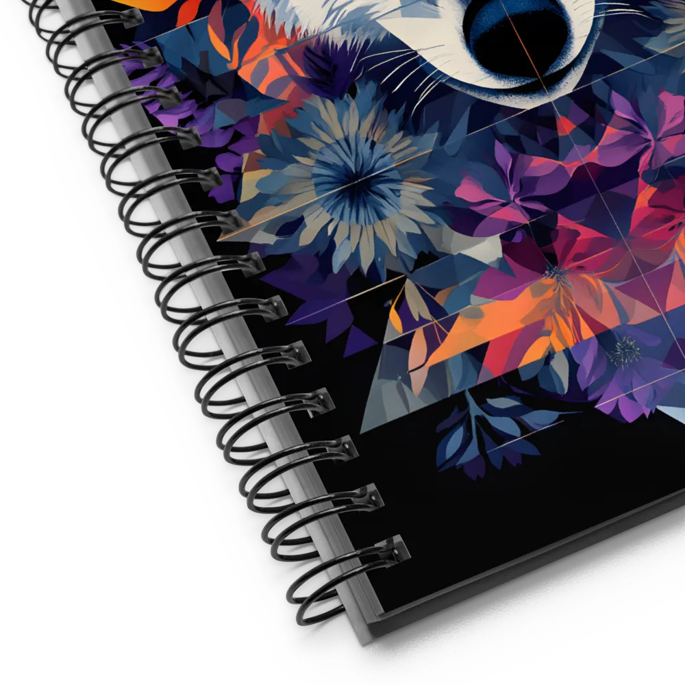 Geometric Wolf Portrait 
 Spiral Notebook | 140 pages