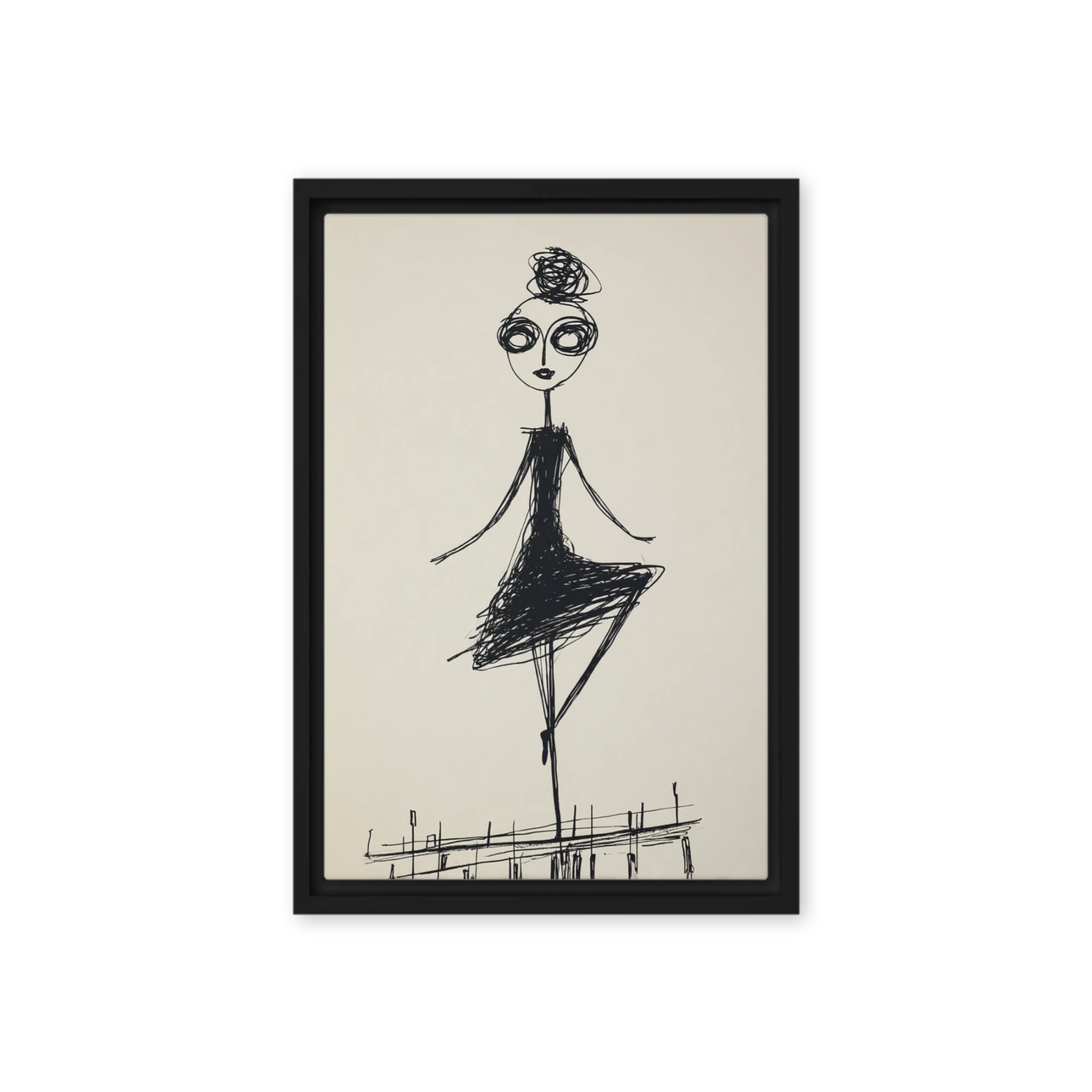 Scribble Ballerina | Art Print