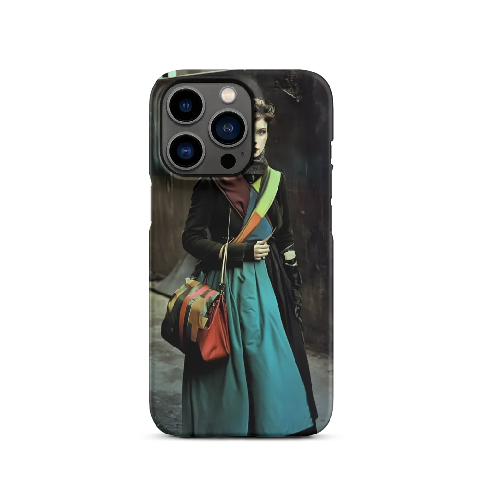 Colorful Fashion Model in Urban Setting | Phone Case