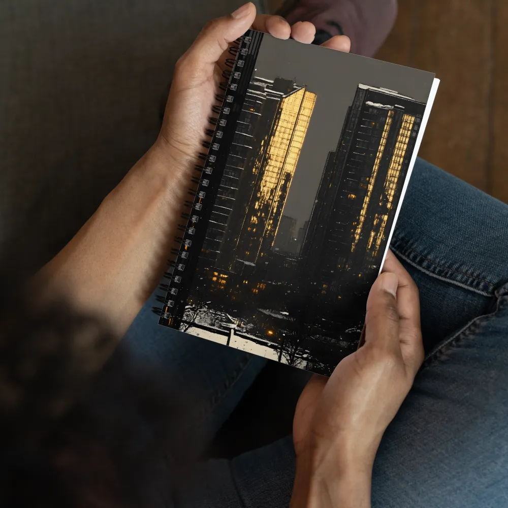Winter City Glow 
 Spiral Notebook | 140 pages