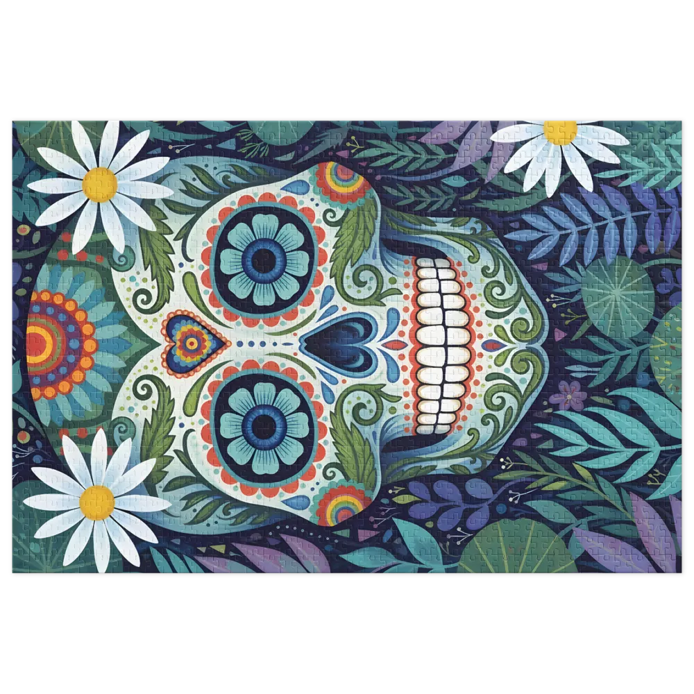 Floral Sugar Skull | Jigsaw Puzzles