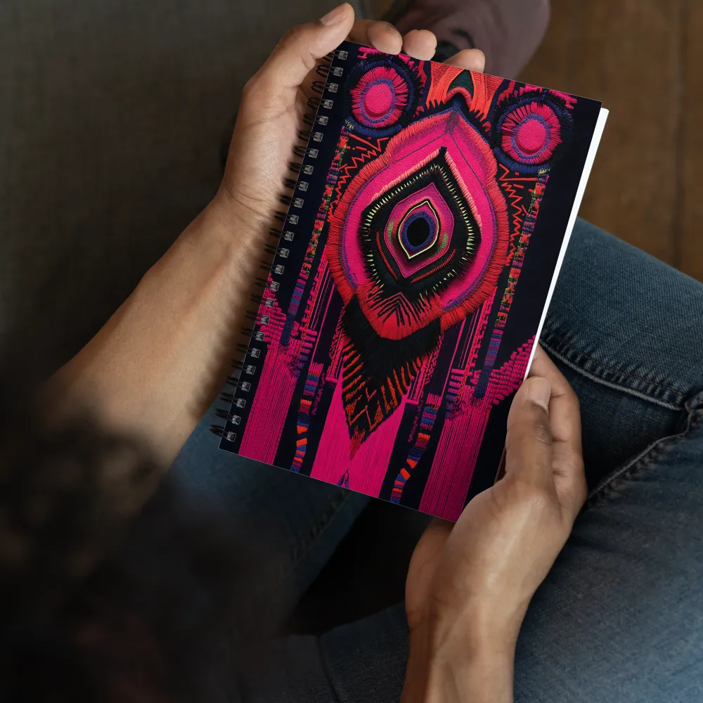 Intricate Textile Mask 
 Spiral Notebook | 140 pages