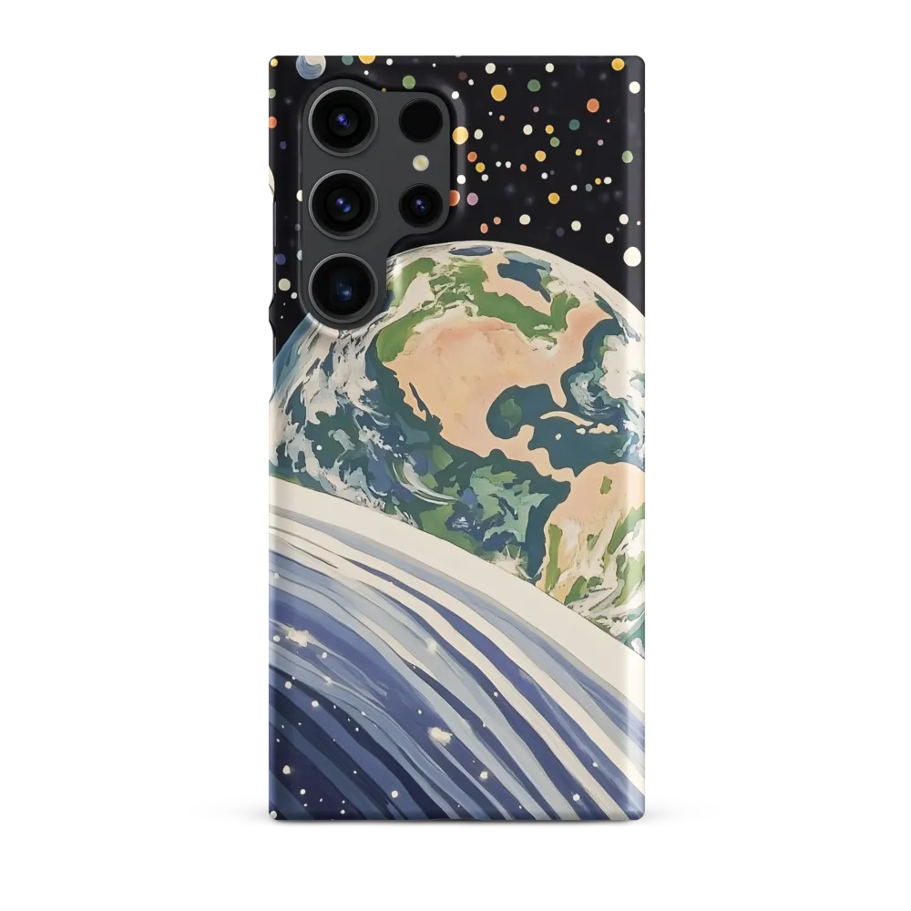 Surrealistic Earth in Space | Phone Case