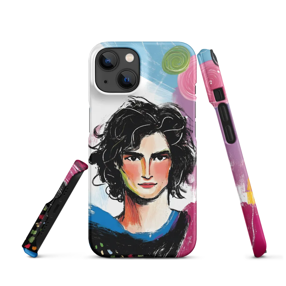 Colorful Male Portrait Illustration | Phone Case