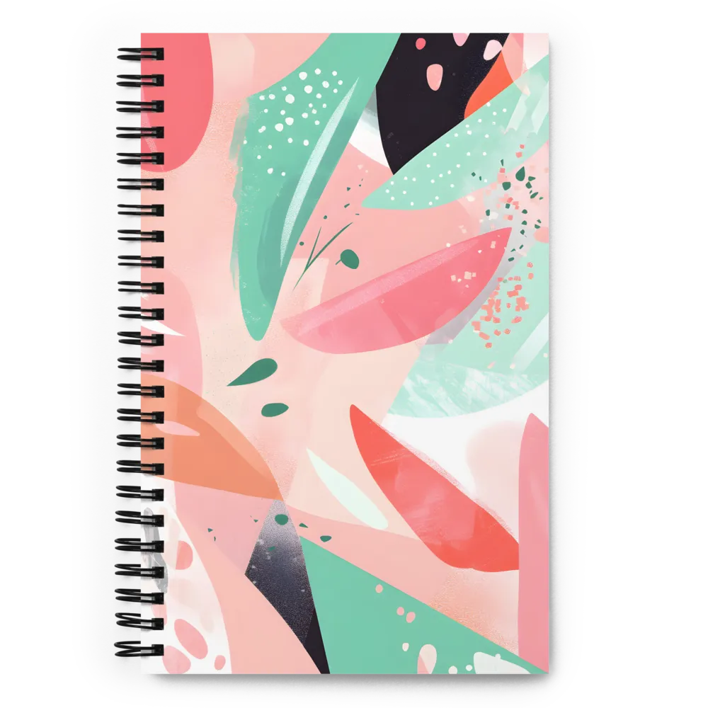 Pastel Flowing Abstraction 
 Spiral Notebook | 140 pages