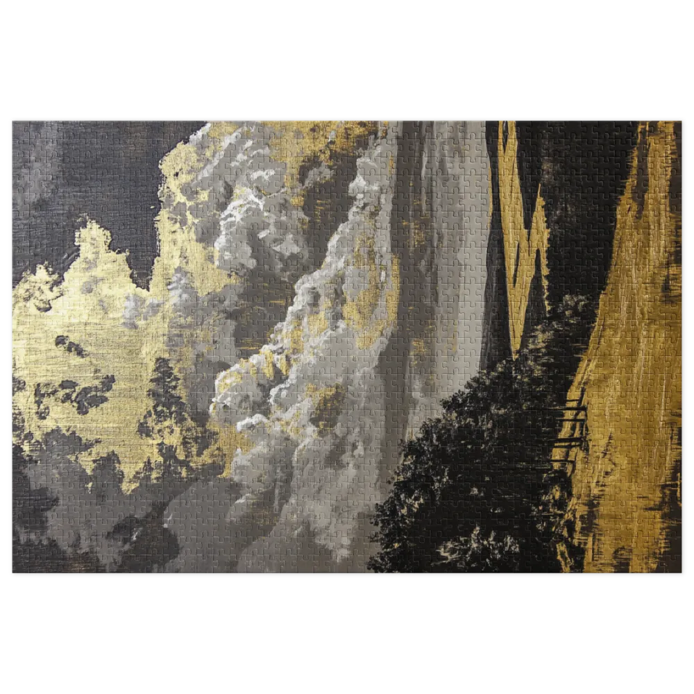 Gilded Cloudscape 
 Jigsaw Puzzle in Tin Box