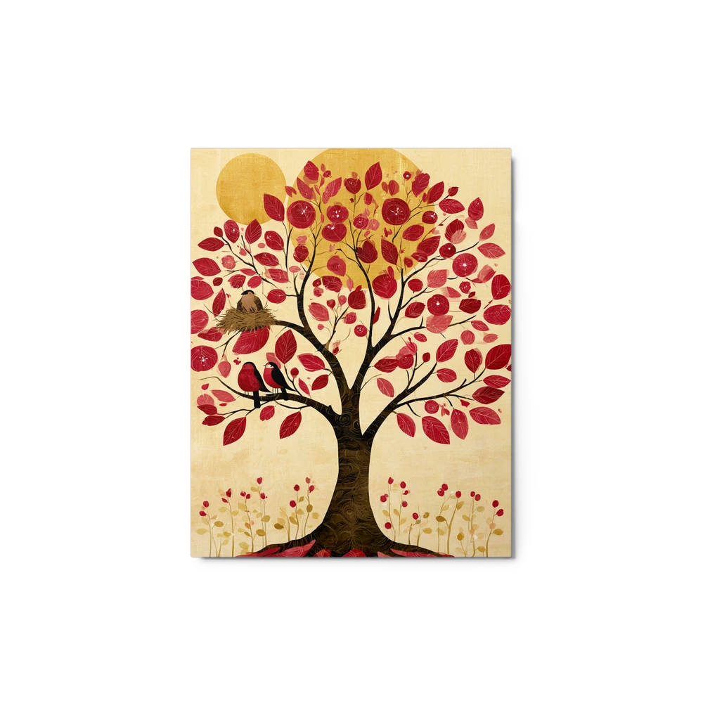 Crimson Tree of Life | Art Print