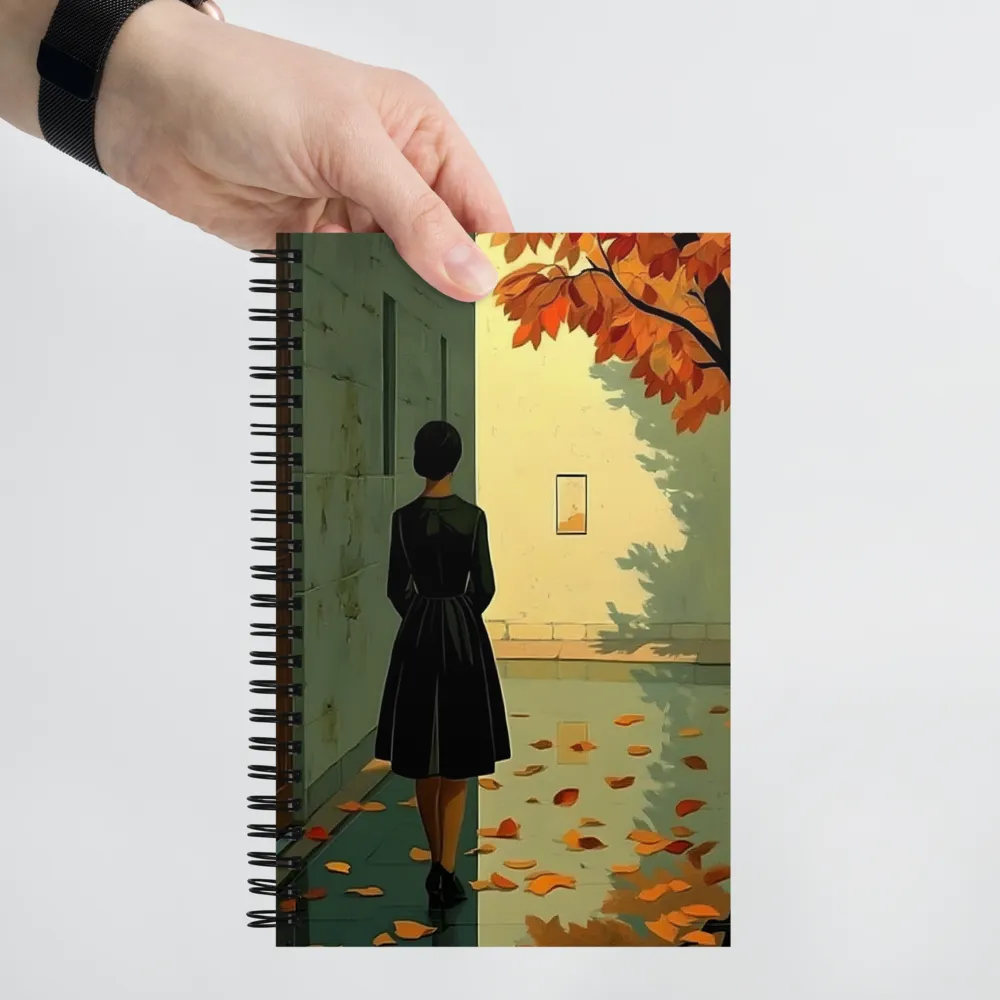 Solitary Autumn Stroll 
 Spiral Notebook | 140 pages