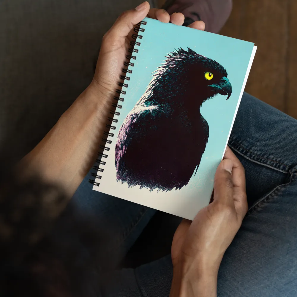 Staring Eagle Portrait 
 Spiral Notebook | 140 pages