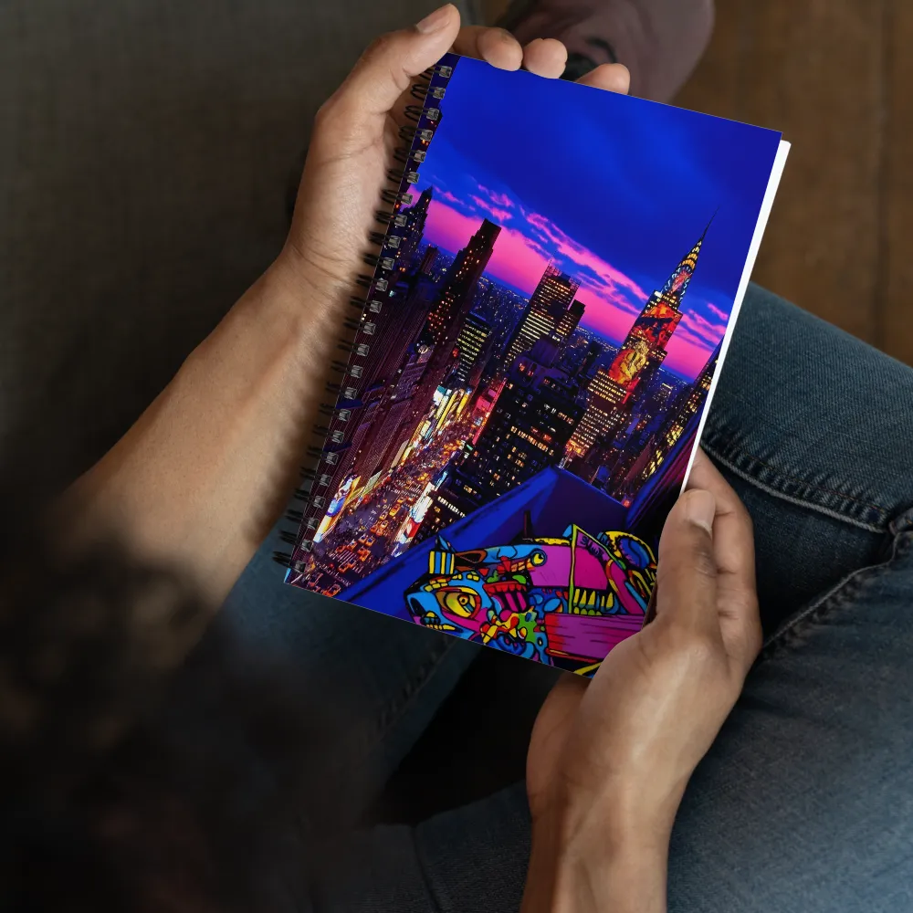 Urban Chromatic Rooftop 
 Spiral Notebook | 140 pages