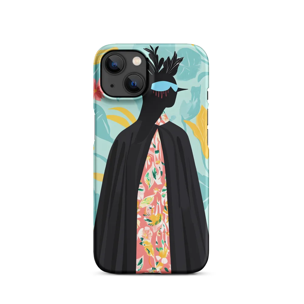 Tropical Floral Silhouette Illustration | Phone Case