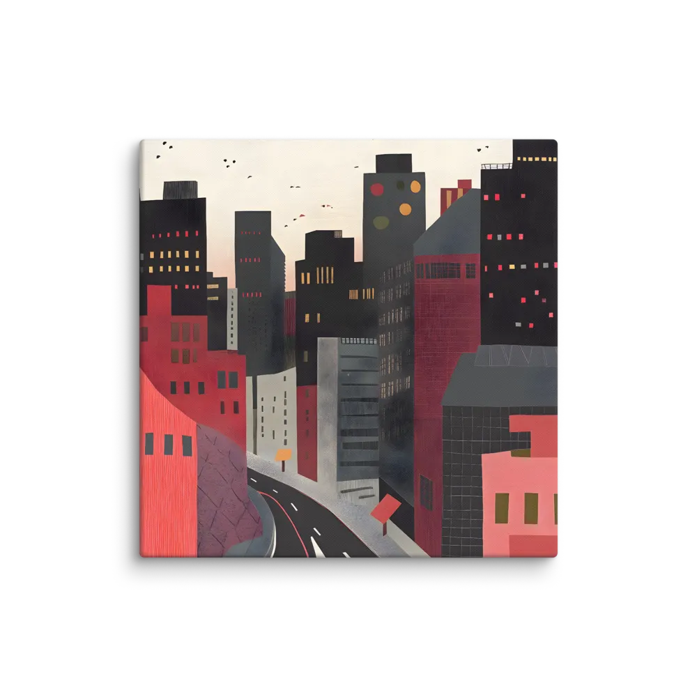 Red Wall Art — Depth in Crimson