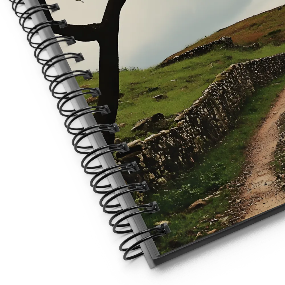 Winding Path Through Hills 
 Spiral Notebook | 140 pages