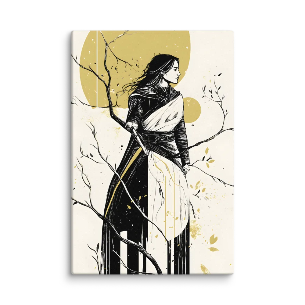 Guardian of the Golden Moons 
 Canvas | 12″x 18″