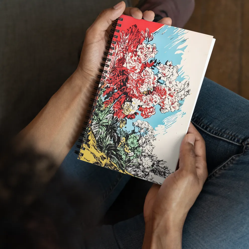 Garden of Vibrant Blossoms 
 Spiral Notebook | 140 pages
