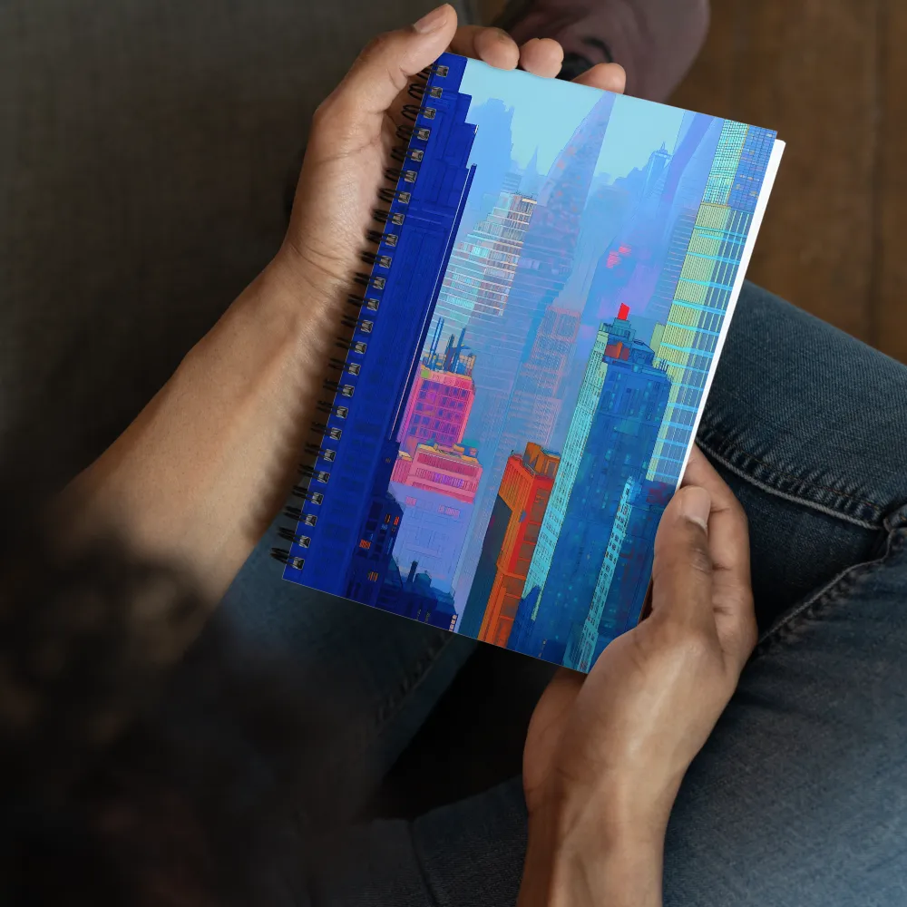 Electric Cityscape 
 Spiral Notebook | 140 pages