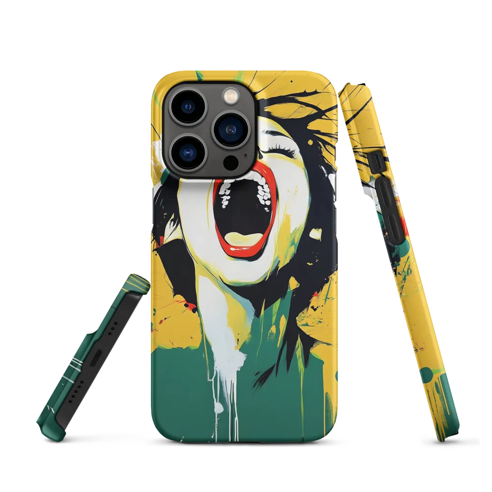 Screaming Woman in Pop Art Style | Phone Case