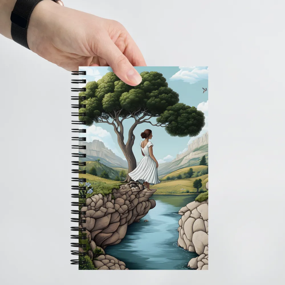 Contemplation on the Cliff 
 Spiral Notebook | 140 pages
