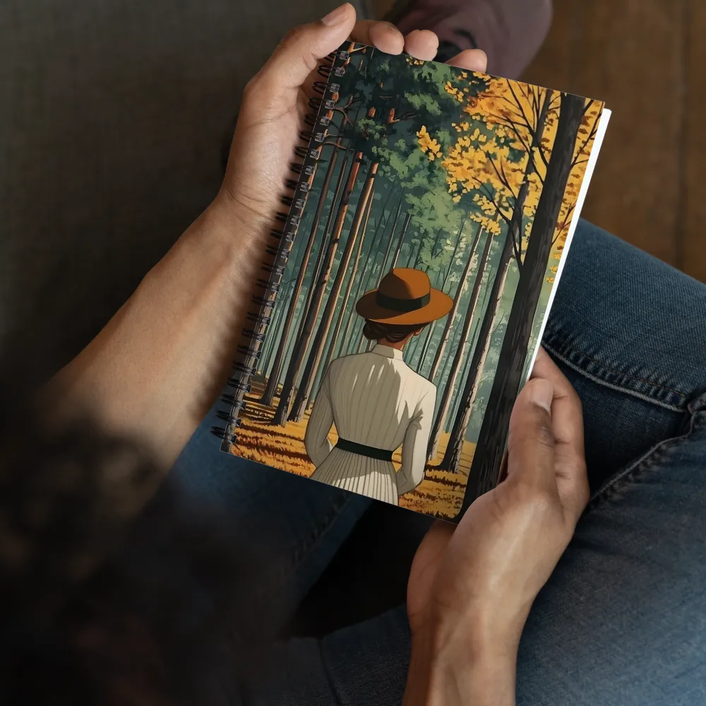 Autumn Forest Stroll 
 Spiral Notebook | 140 pages