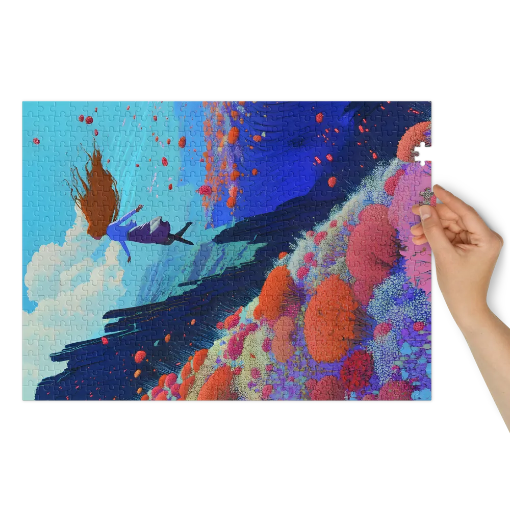 Ethereal Bloom Ascent 
 Jigsaw Puzzle in Tin Box