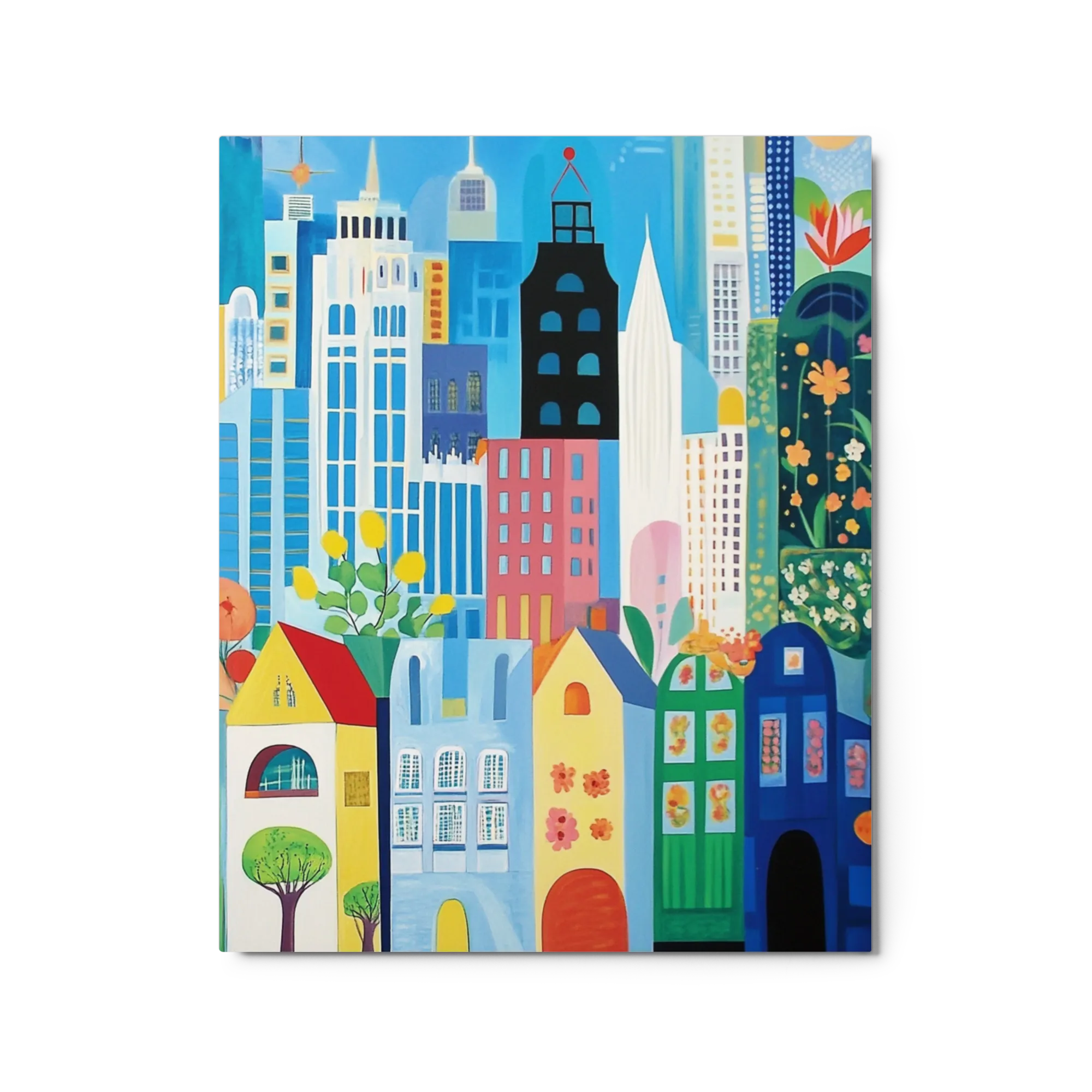 Whimsical Cityscape Art
