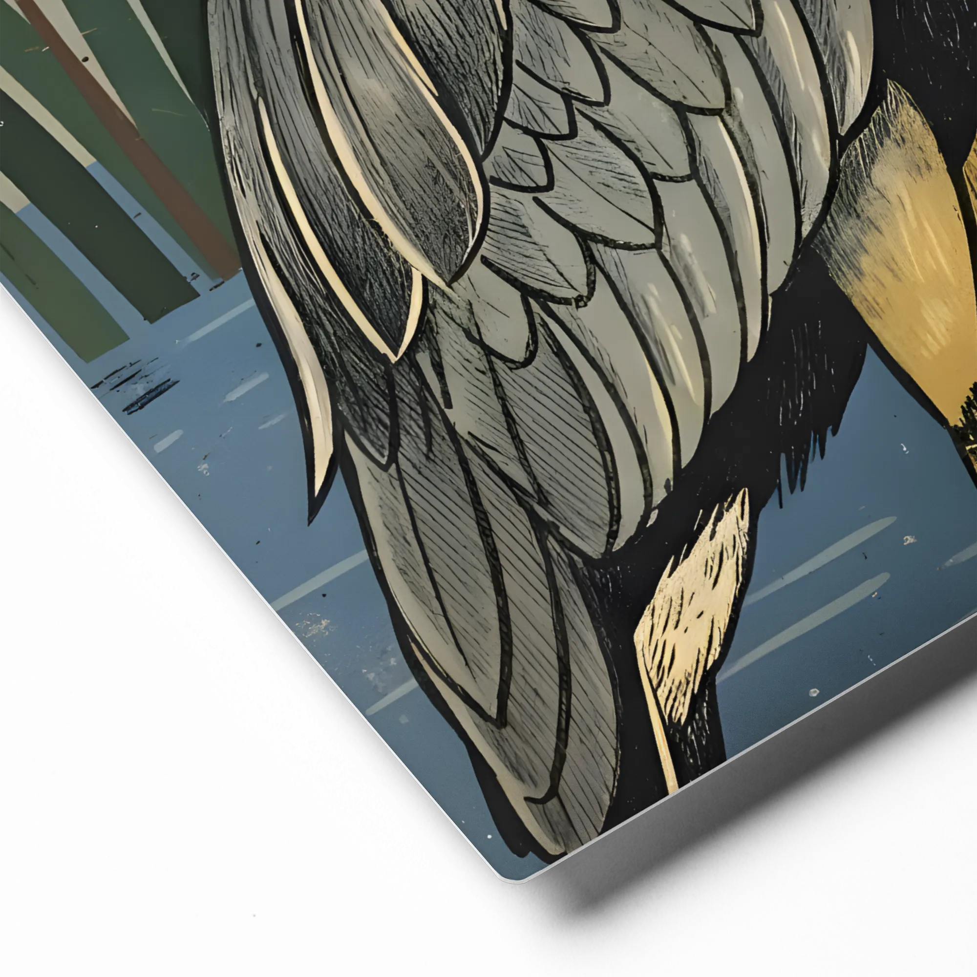 Marsh Heron 
 Canvas | 32″x 32″