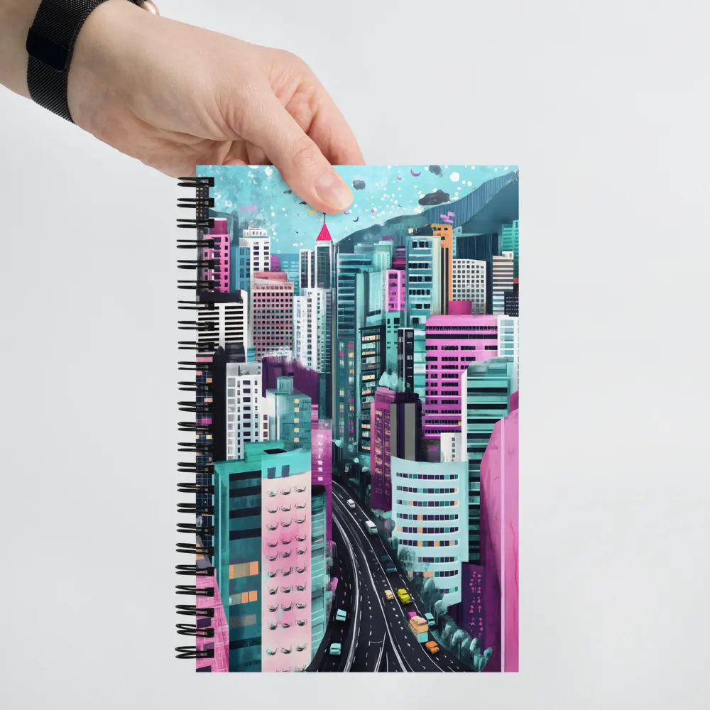 Vibrant Cityscape Dream 
 Spiral Notebook | 140 pages