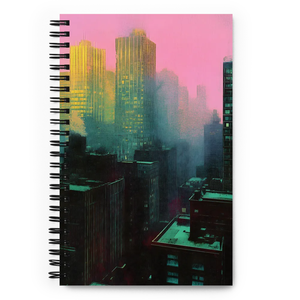 Neon City Reflections 
 Spiral Notebook | 140 pages