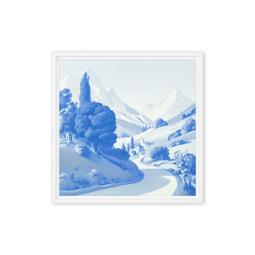 Cobalt Countryside | Art Print