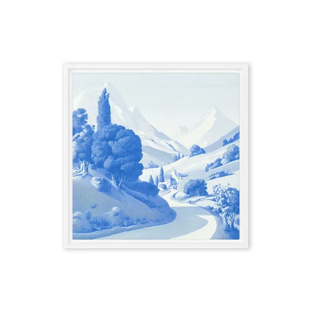 Cobalt Countryside | Art Print
