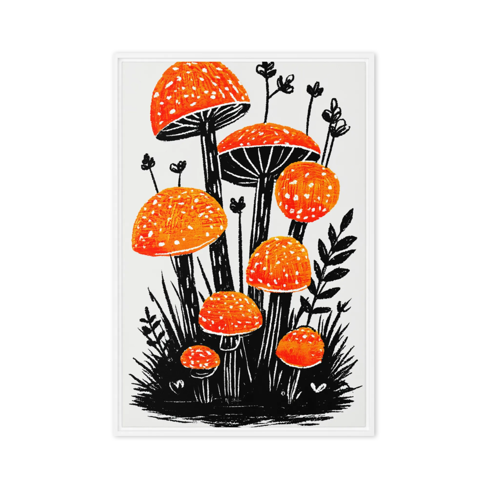 Orange Fungi Forest