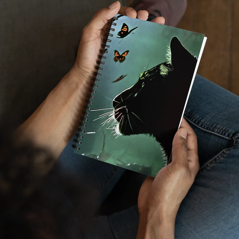 Nocturne with Butterflies 
 Spiral Notebook | 140 pages