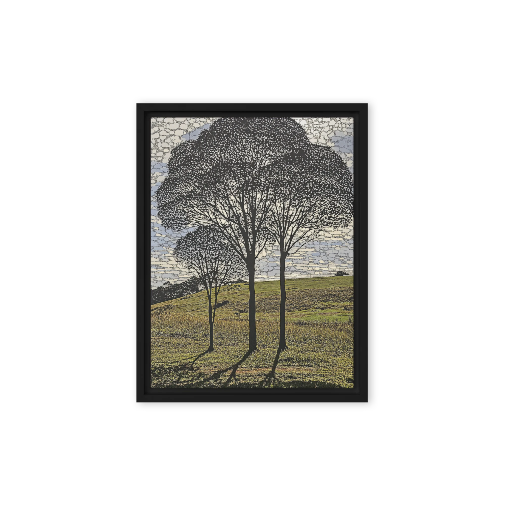 Silhouette of Trees on Landscape