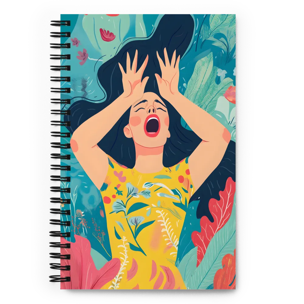 Floral Distress 
 Spiral Notebook | 140 pages