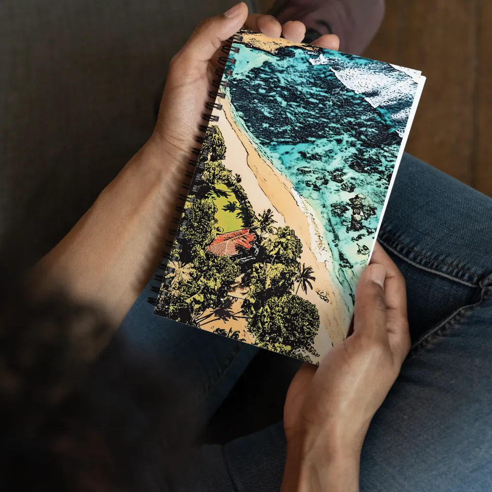 Tropical Shoreline Vista 
 Spiral Notebook | 140 pages