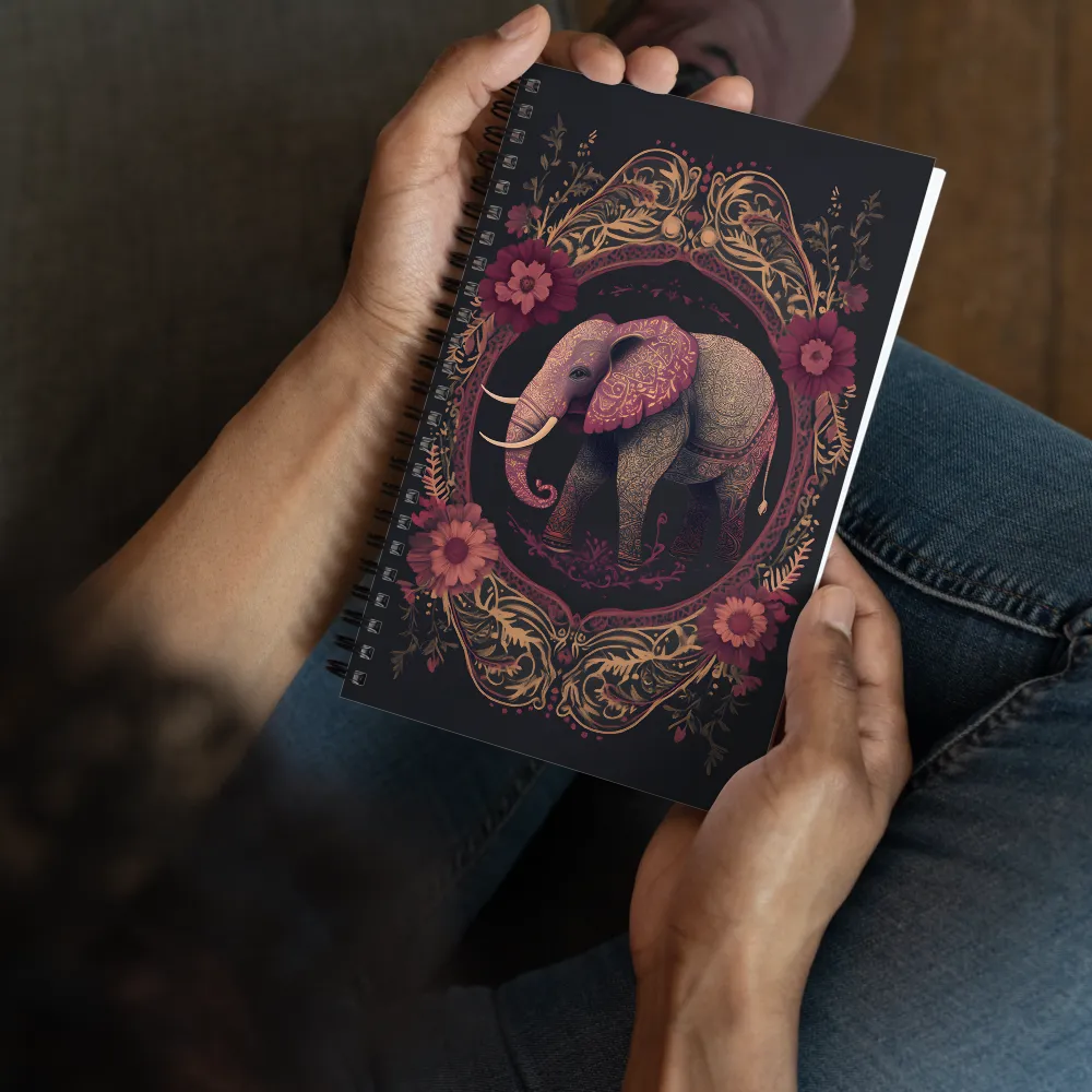 Gilded Elephant Majesty 
 Spiral Notebook | 140 pages