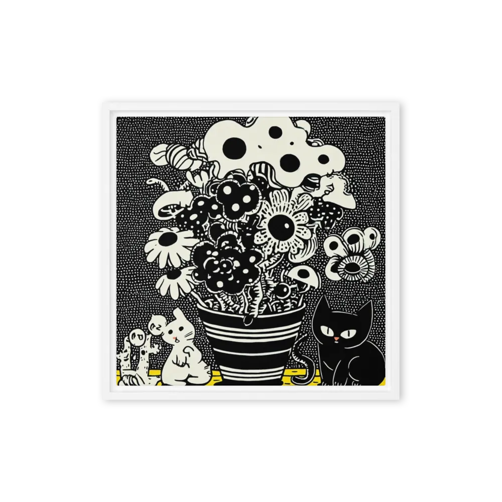 Whimsical Companion Bouquet 
 Canvas with Black Frame