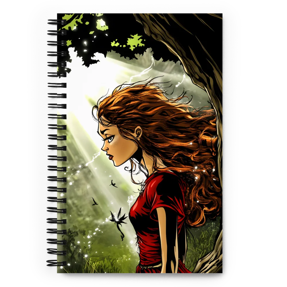 Enchanted Forest Maiden 
 Spiral Notebook | 140 pages