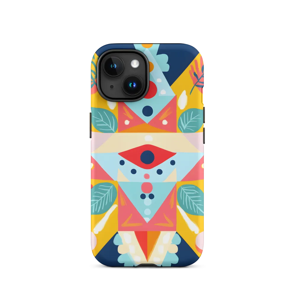 Abstract Geometric Floral Design | Phone Case