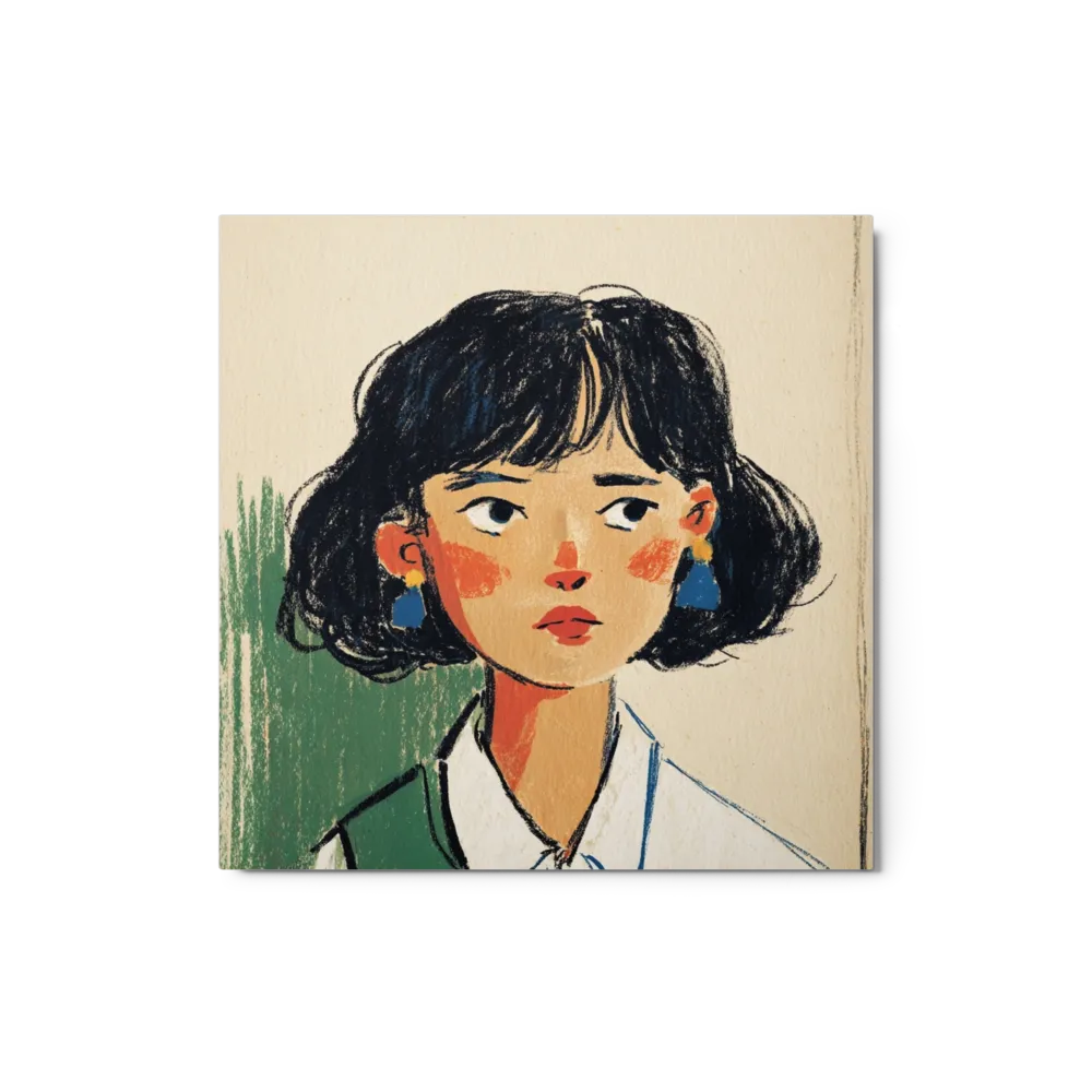 Girl with Blue Earrings