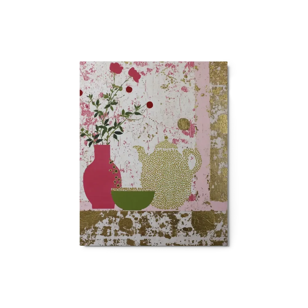 Pink Vase and Polka Dot Teapot | Art Print