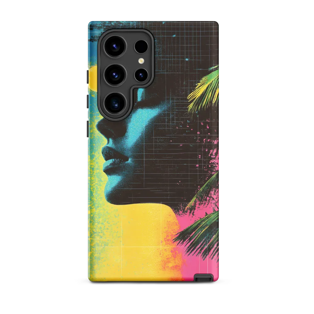 Surreal Profile with Palm Trees | Phone Case