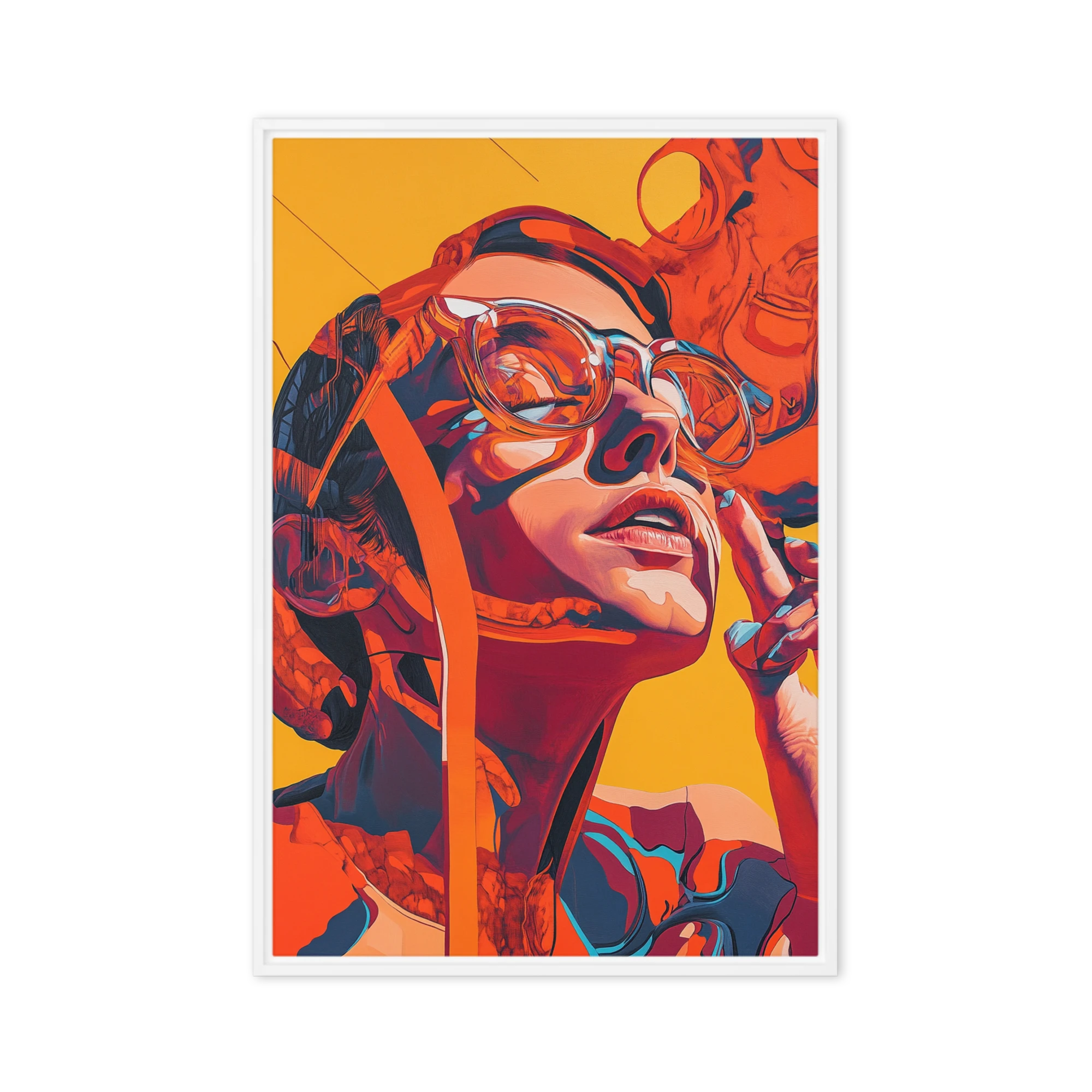 Female Portrait in Pop Art Style